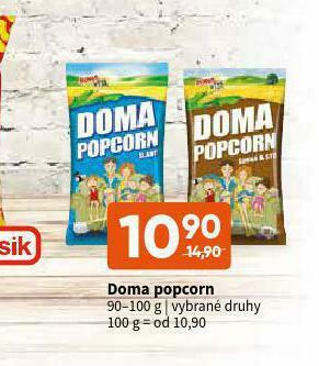 Terno Doma popcorn nabídka