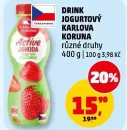 Penny Market Drink jogurtový karlova koruna nabídka