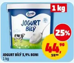 Penny Market Jogurt bílý 3,9% Boni nabídka