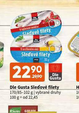 Terno Dle gusta sleďové filety nabídka