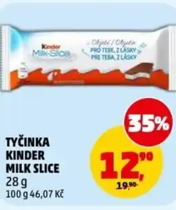 Penny Market Tyčinka kinder milk slice nabídka