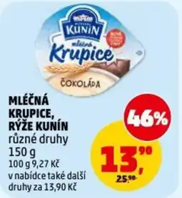 Penny Market Mléčná krupice, rýže kunín nabídka