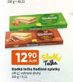 Terno Sladká tečka rodinné oplatky nabídka