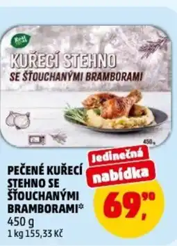 Penny Market Pečené kuřecí stehno se šťouchanými bramborami nabídka