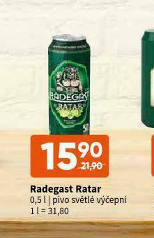 Terno Pivo radegast ratar nabídka