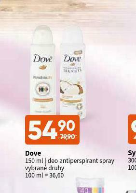 Terno Dove deo antiperspirant nabídka