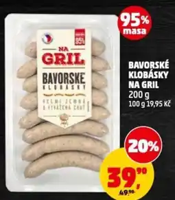 Penny Market Bavorské klobásky na gril nabídka