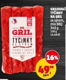 Penny Market Grilovací tyčinky na gril se sýrem, mix BBQ nabídka