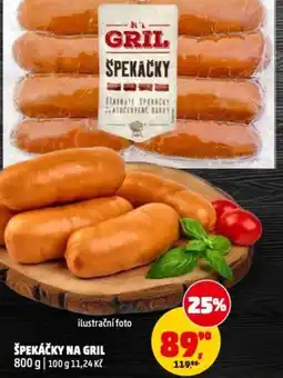 Penny Market Špekáčky na gril nabídka