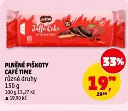 Penny Market Plněné piškoty café time nabídka