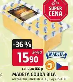 Trefa MADETA GOUDA BÍLÁ 48% tuku nabídka