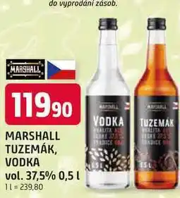 Trefa MARSHALL TUZEMÁK, VODKA vol. 37,5% nabídka