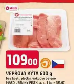 Trefa VEPŘOVÁ KÝTA 600 g bez kosti, plátky, vakuově baleno nabídka