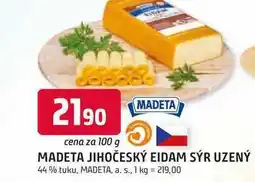 Trefa MADETA JIHOČESKÝ EIDAM SÝR UZENÝ 44% tuku nabídka