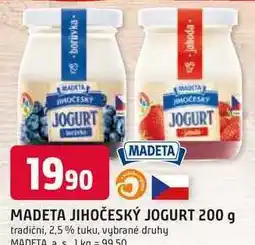 Trefa MADETA JIHOČESKÝ JOGURT 200 g tradiční, 2,5% tuku nabídka