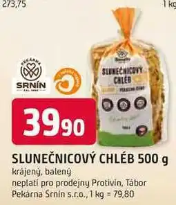 Trefa SLUNEČNICOVÝ CHLÉB 500 g krájený, balený nabídka