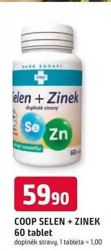 Trefa COOP SELEN + ZINEK 60 tablet doplněk stravy nabídka