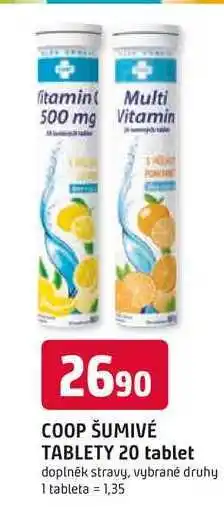 Trefa COOP ŠUMIVÉ TABLETY 20 tablet doplněk stravy nabídka