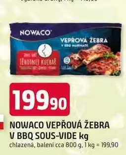 Trefa NOWACO VEPŘOVÁ ŽEBRA V BBQ SOUS-VIDE chlazená, balení cca nabídka