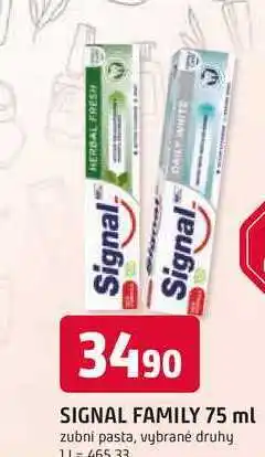 Trefa SIGNAL FAMILY 75 ml zubní pasta nabídka