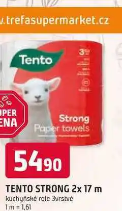 Trefa TENTO STRONG 2x 17 m kuchyňské role 3vrstvé nabídka