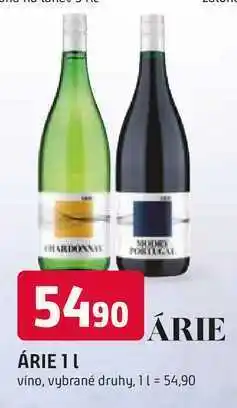 Trefa ÁRIE 1l víno, vybrané druhy nabídka