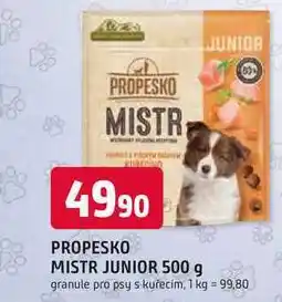 Trefa PROPESKO MISTR JUNIOR 500 g granule pro psy nabídka