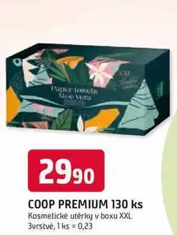 Trefa COOP PREMIUM 130 ks Kosmetické utěrky v boxu nabídka