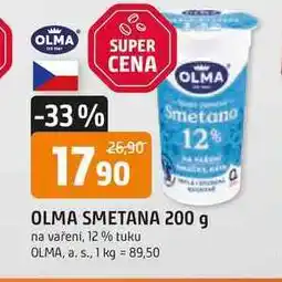 Trefa OLMA SMETANA 200 g na vaření, 12% tuku nabídka