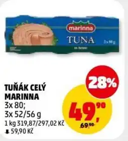 Penny Market Tuňák celý marinna nabídka