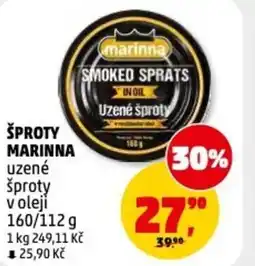 Penny Market Šproty marinna uzené šproty voleji nabídka