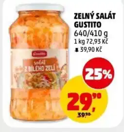 Penny Market Zelný salát gustito nabídka