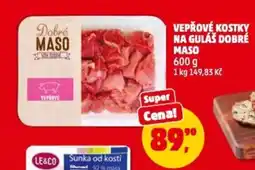 Penny Market Vepřové kostky na guláš dobré maso nabídka