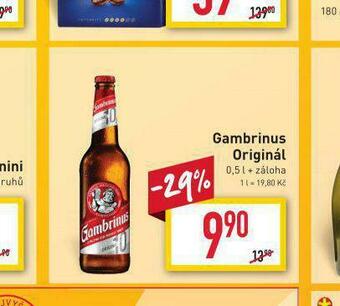 Billa Pivo gambrinus originál nabídka