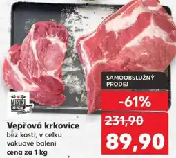 Kaufland Vepřová krkovice bez kosti nabídka