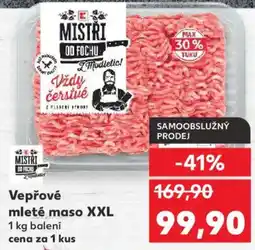 Kaufland Vepřové mleté maso XXL nabídka