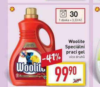 Billa Woolite speciální prací gel nabídka