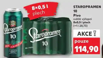 Kaufland STAROPRAMEN 10 Pivo nabídka