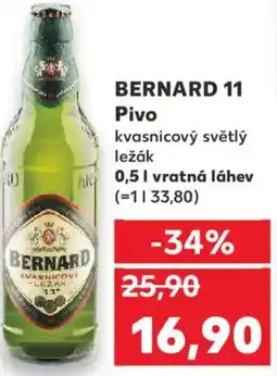 Kaufland BERNARD 11 Pivo nabídka