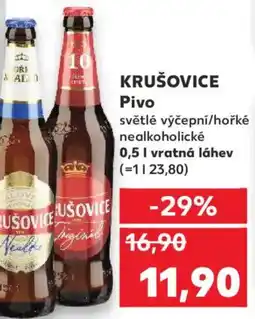 Kaufland KRUŠOVICE Pivo nabídka