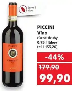 Kaufland PICCINI Víno nabídka
