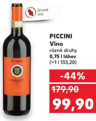 Kaufland PICCINI Víno nabídka