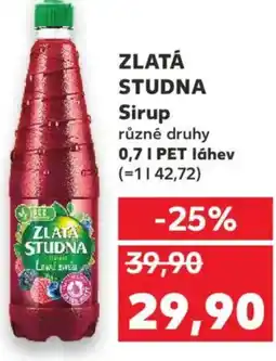 Kaufland ZLATA STUDNA Sirup nabídka