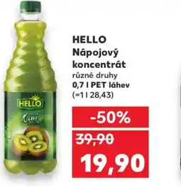 Kaufland HELLO Nápojový koncentrát nabídka