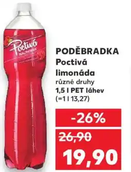 Kaufland PODĚBRADKA Poctivá limonáda nabídka