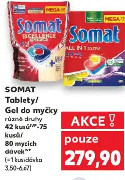 Kaufland SOMAT Tablety/ Gel do myčky nabídka