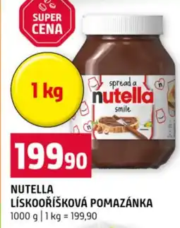 Terno Nutella lískooříšková pomazánka nabídka