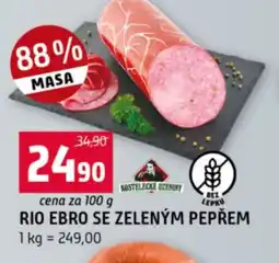 Terno Rio ebro se zeleným pepřem nabídka