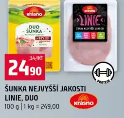 Terno Šunka nejvyšší jakosti linie, duo nabídka