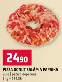 Terno Pizza donut salám a paprika nabídka